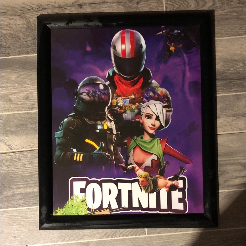 Fortnite Framed Poster with Characters